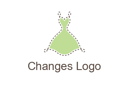 frock in a stitch outline logo
