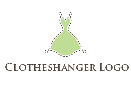 frock in a stitch outline logo