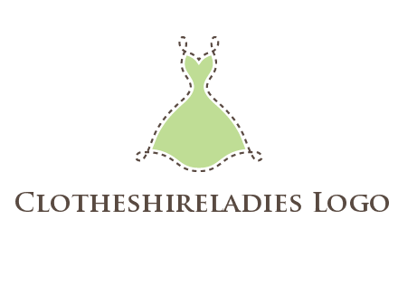 frock in a stitch outline logo