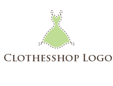 frock in a stitch outline logo