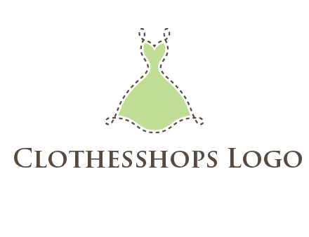 frock in a stitch outline logo