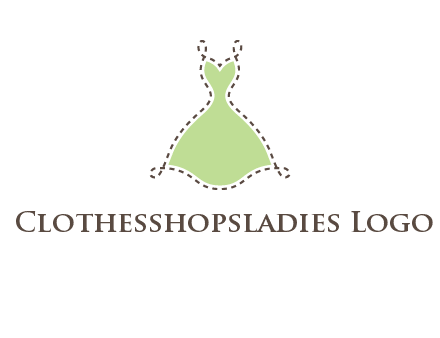 frock in a stitch outline logo