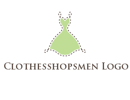 frock in a stitch outline logo