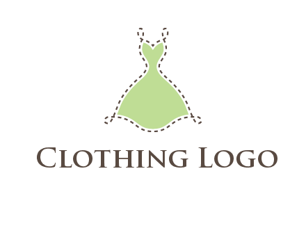 frock in a stitch outline logo