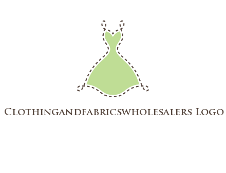 frock in a stitch outline logo