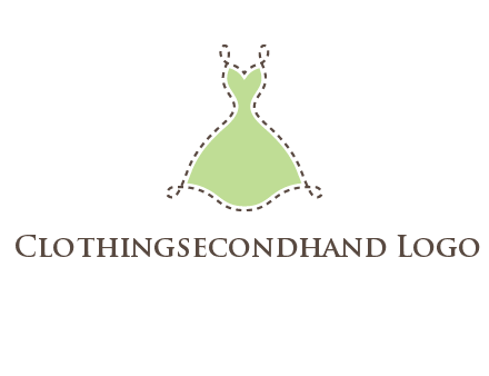 frock in a stitch outline logo