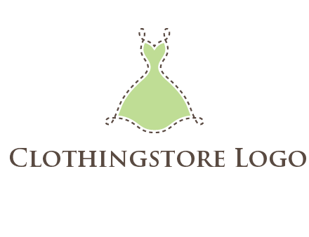 frock in a stitch outline logo