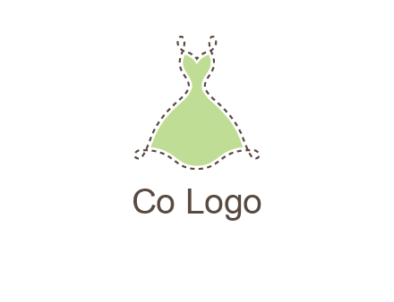 frock in a stitch outline logo