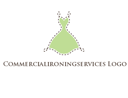 frock in a stitch outline logo