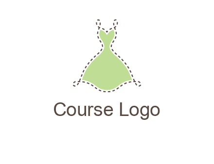 frock in a stitch outline logo