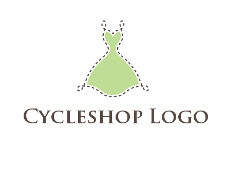 frock in a stitch outline logo