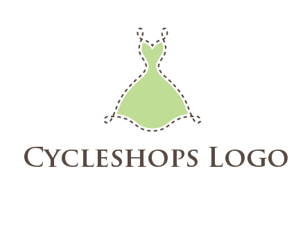 frock in a stitch outline logo