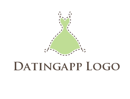 frock in a stitch outline logo