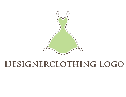 frock in a stitch outline logo