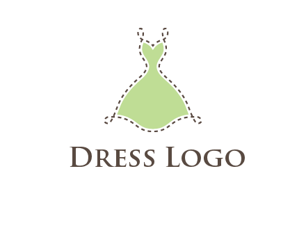 frock in a stitch outline logo