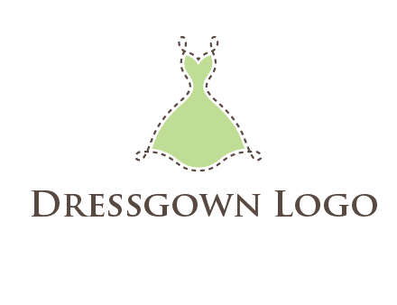 frock in a stitch outline logo