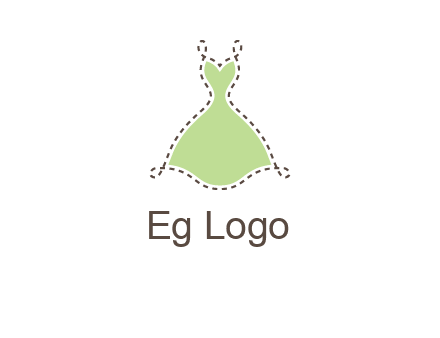 frock in a stitch outline logo