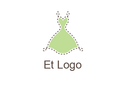 frock in a stitch outline logo