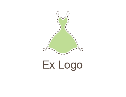 frock in a stitch outline logo