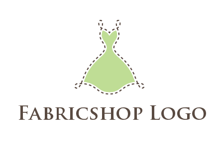 frock in a stitch outline logo