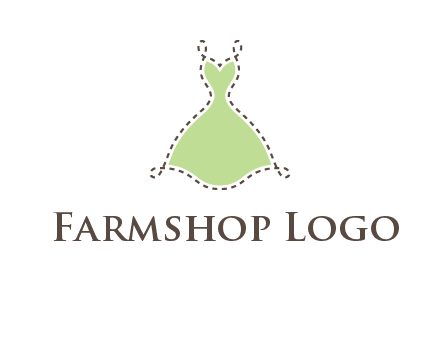 frock in a stitch outline logo