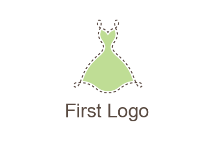 frock in a stitch outline logo