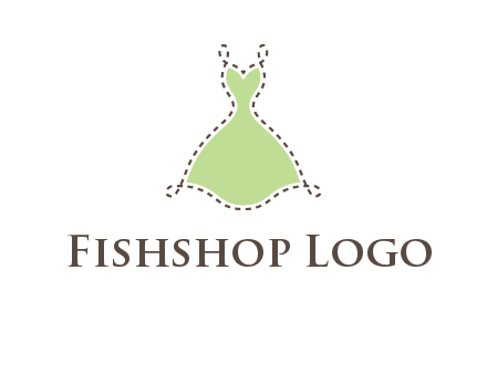 frock in a stitch outline logo