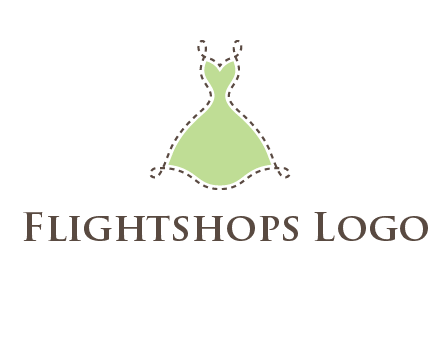 frock in a stitch outline logo