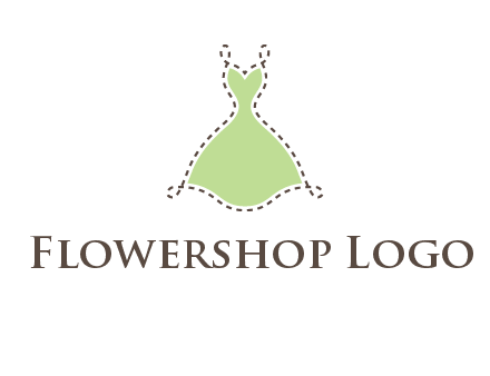 frock in a stitch outline logo