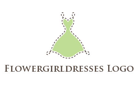 frock in a stitch outline logo