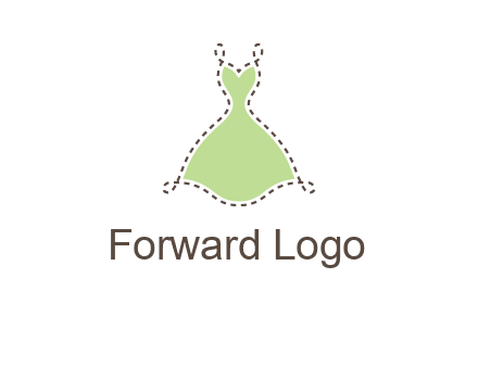 frock in a stitch outline logo