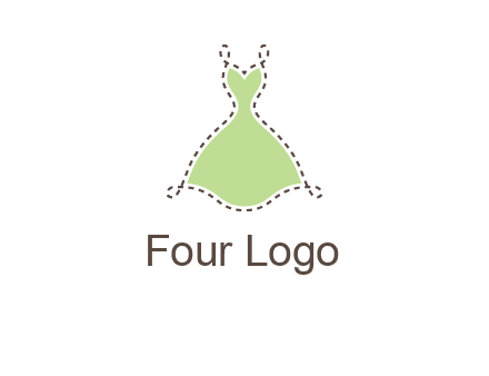 frock in a stitch outline logo