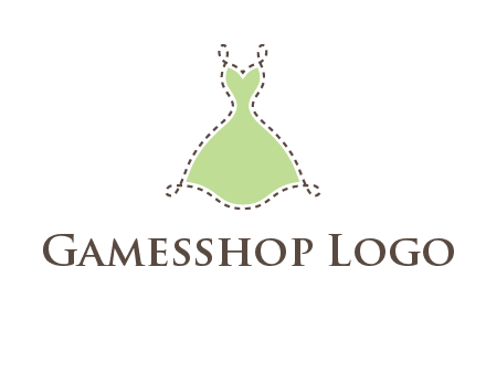 frock in a stitch outline logo