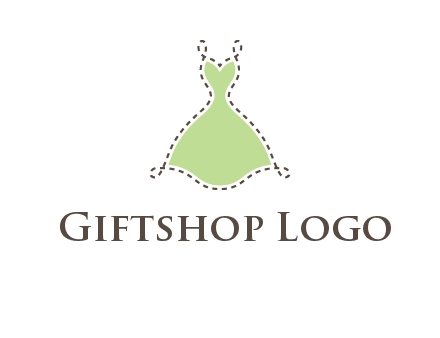 frock in a stitch outline logo