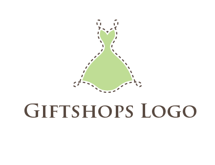 frock in a stitch outline logo