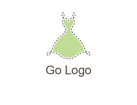 frock in a stitch outline logo