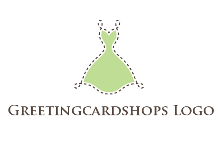 frock in a stitch outline logo