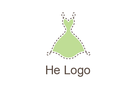 frock in a stitch outline logo