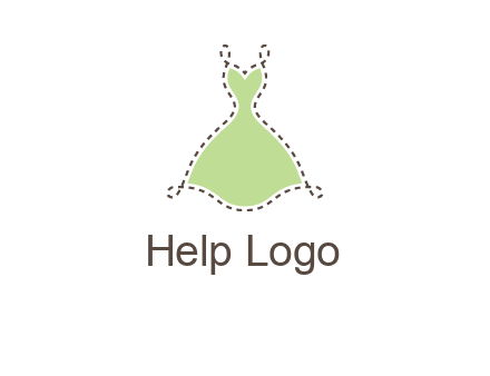 frock in a stitch outline logo