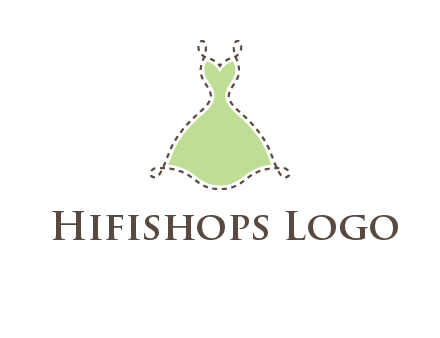 frock in a stitch outline logo