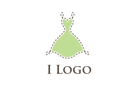 frock in a stitch outline logo