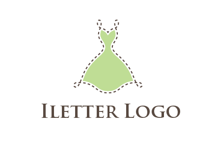 frock in a stitch outline logo