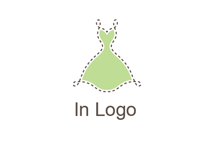 frock in a stitch outline logo