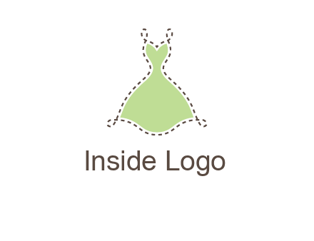 frock in a stitch outline logo