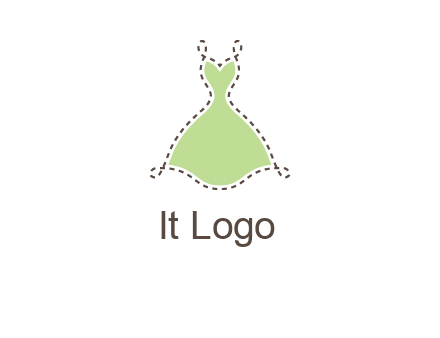 frock in a stitch outline logo