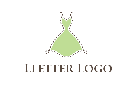 frock in a stitch outline logo