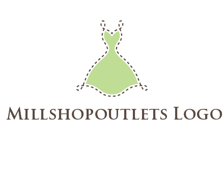 frock in a stitch outline logo