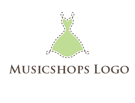 frock in a stitch outline logo