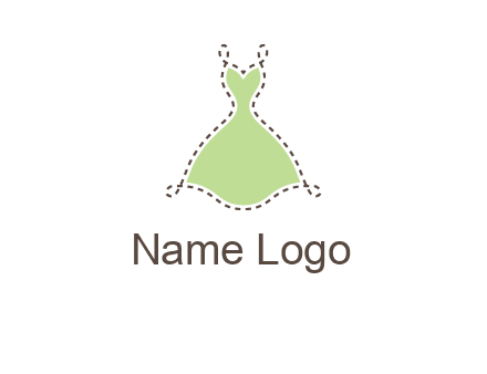 frock in a stitch outline logo
