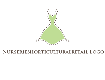 frock in a stitch outline logo